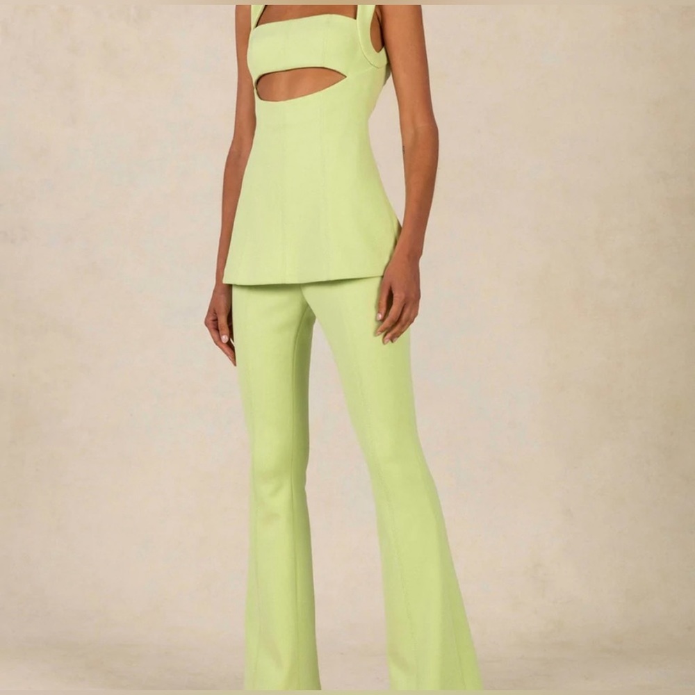 Misha Constanza lime green jumpsuit